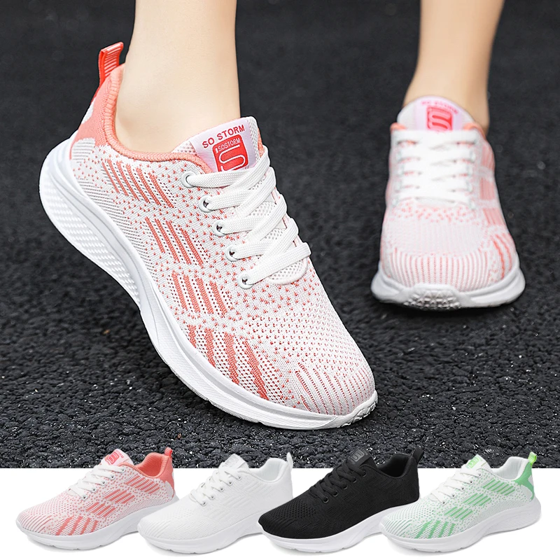 

Fashion Women Running Shoes Lightweight Sneaker Outdoor Sports Breathable Mesh Walking Shoes Non-slip Jogging Shoes 35-42 Female