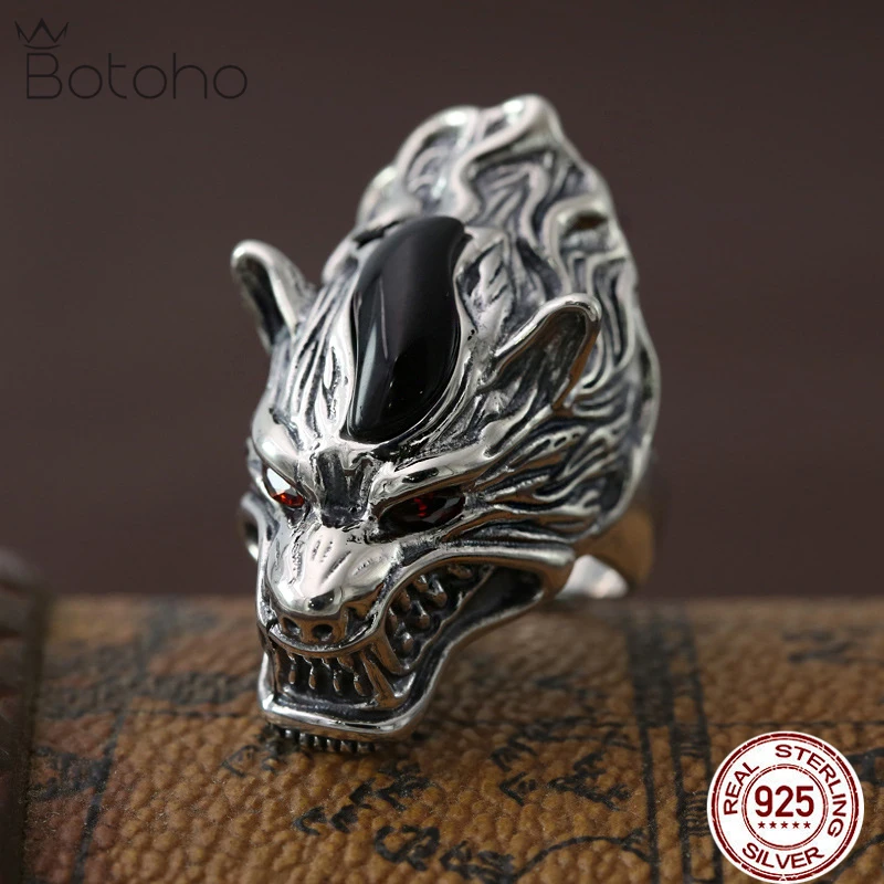 

Кольцо мужское из тайского серебра 100% пробы в стиле хип-хоп