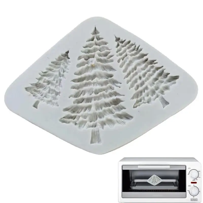 

3D Christmas Tree Candle Silicone Mold DIY Aromatherapy Gypsum Soap Resin Ice Baking Cake Mold Home Decor Festival Gifts