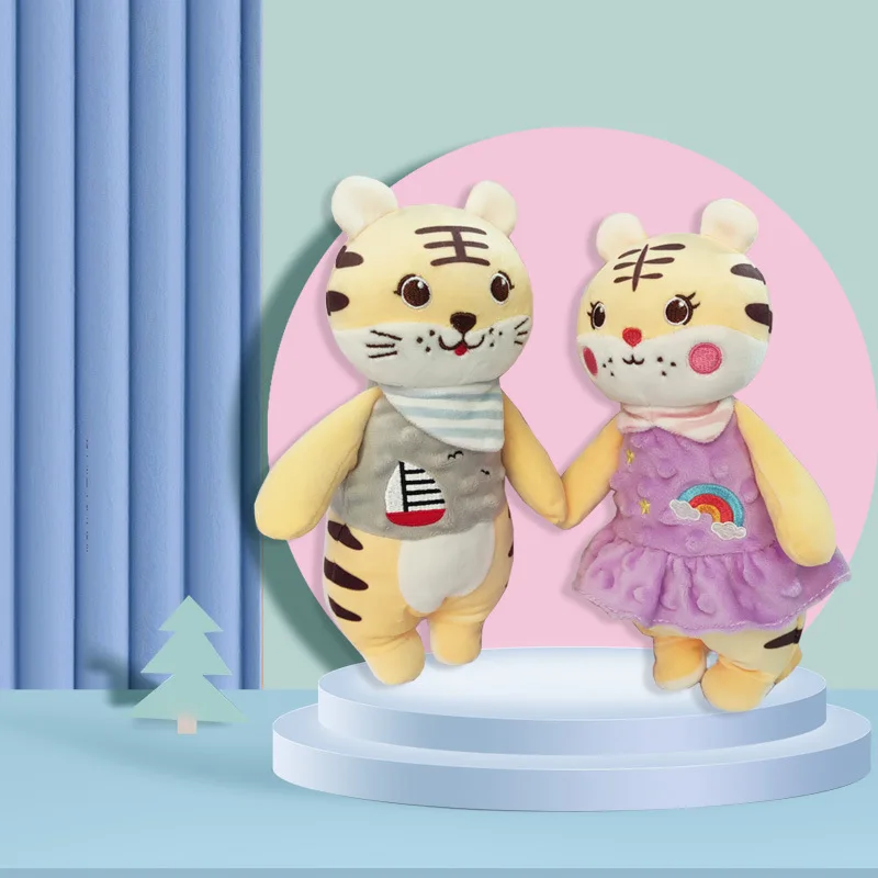 Детские плюшевые игрушки мультяшный медведь кролик успокаивающее полотенце