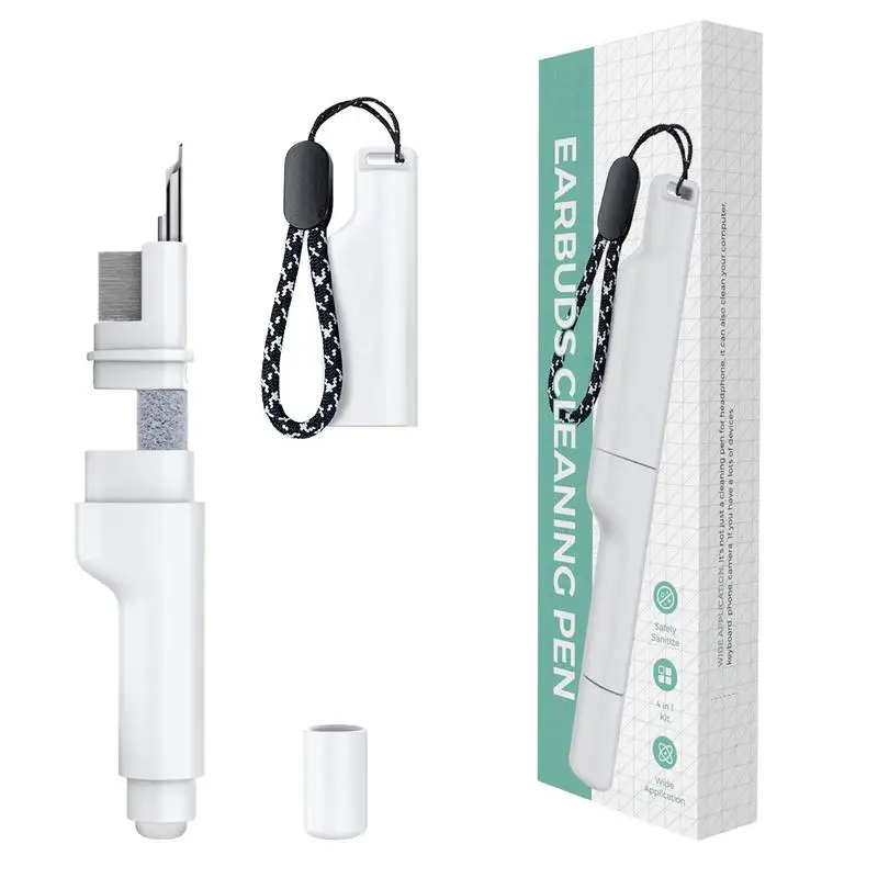 

Earphone Brush Pen 4 In 1 Cleaning Brush Kit For Earbuds Keyboard Multi-purpose Earbud Cleaner Kit For Cellphone Camera Phone