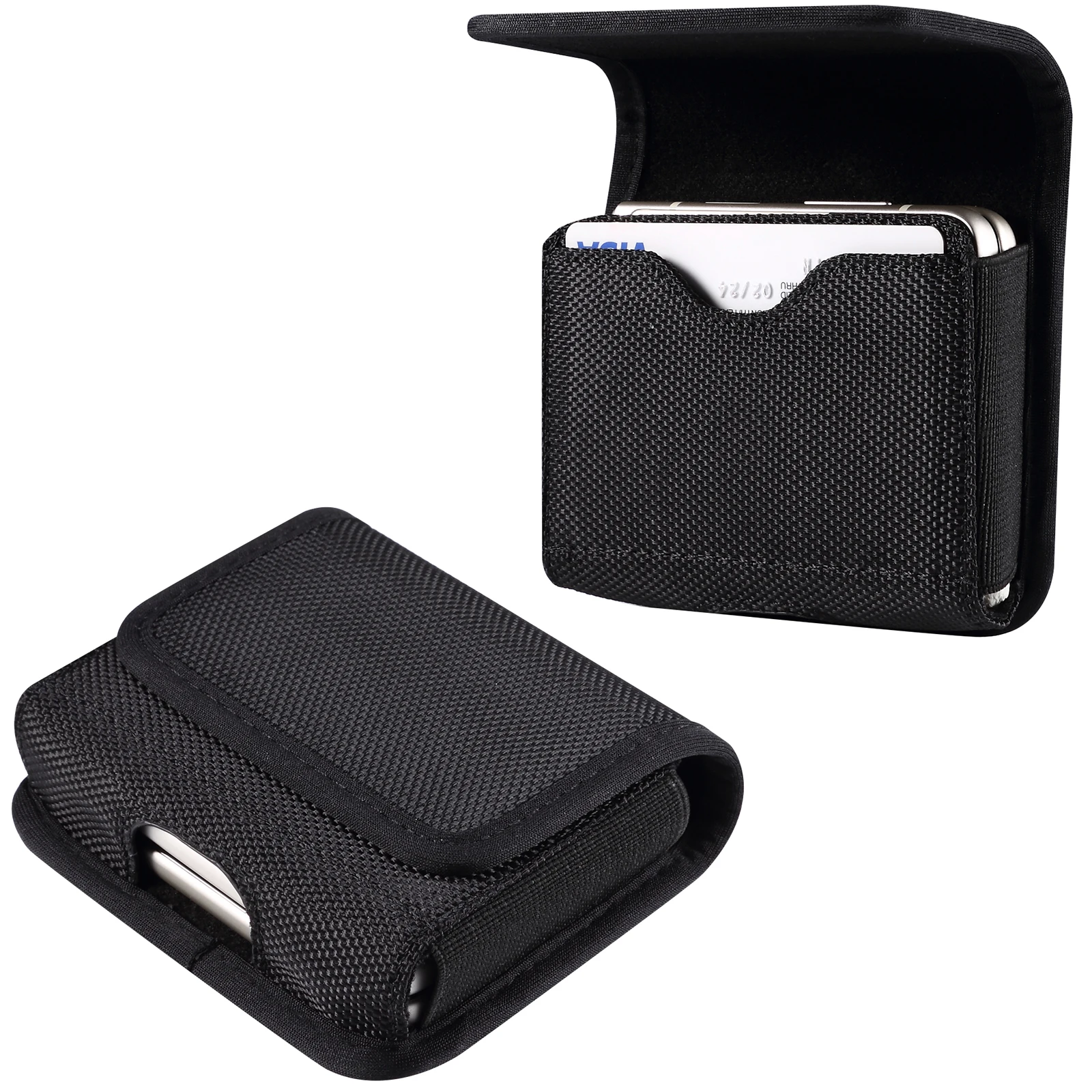 

Fashion Waist Bag Oxford Cloth Pouch for Samsung Galaxy Z Flip 4 3 5G Case Belt Clip Holster for Motorola RAZR 5G Cover