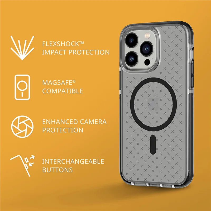 Tech21 For MagSafe Case For Shock-Absorbing&Slim Protective Case For iPhone 14 Pro Max 14 Plus Drop Protection Flex Shock Cover