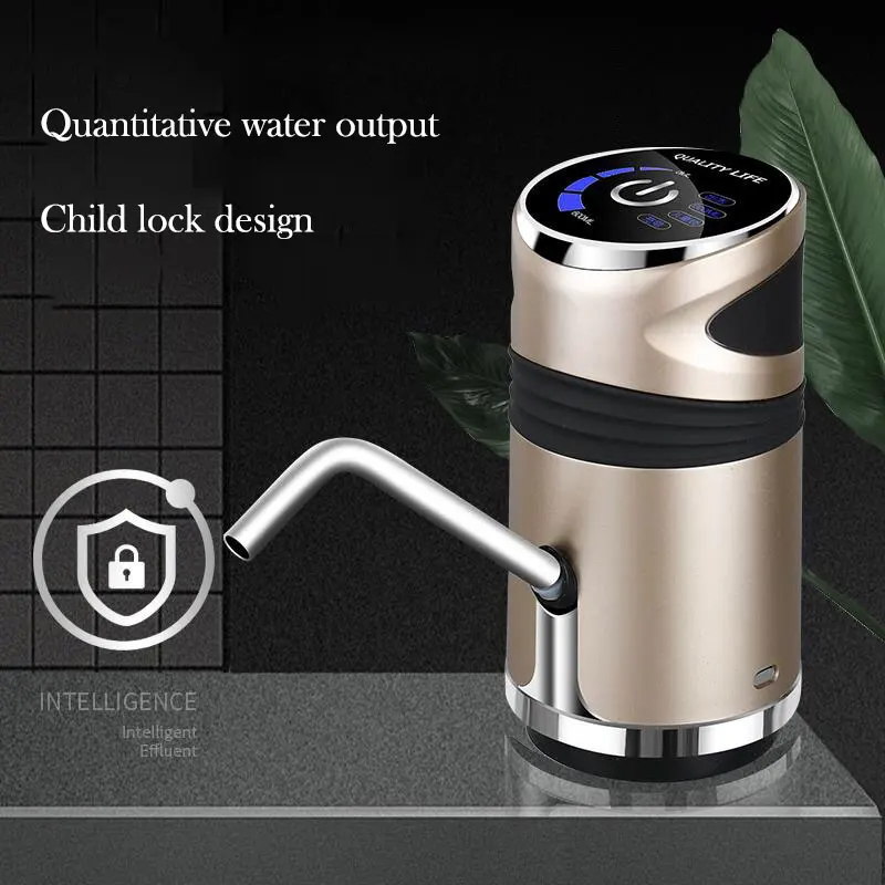 

Drinking Fountain Electric USB Charging Portable Water Pump Dispenser Gallon Drinking Bottle Switch Silent Charging Touch Button