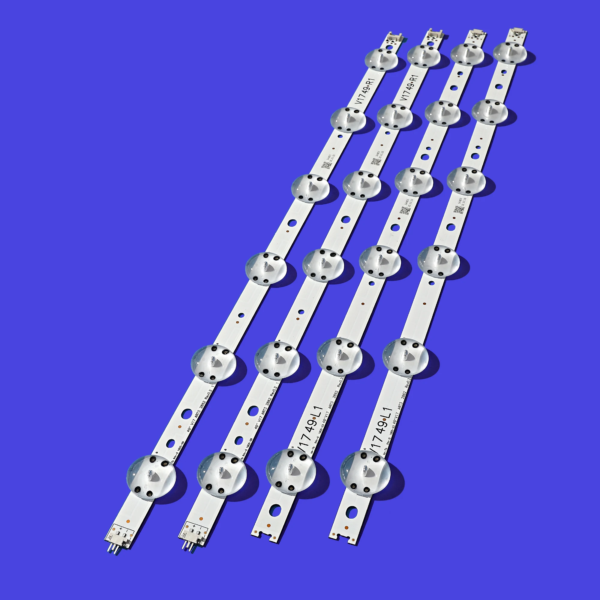 

Новая светодиодная лента 4 шт./лот для 49UV340C 49UJ6565 49UJ670V 49 V17 ART3 2862 2863 6916L-2862A 6916L-2863A V1749R1 V1749L1