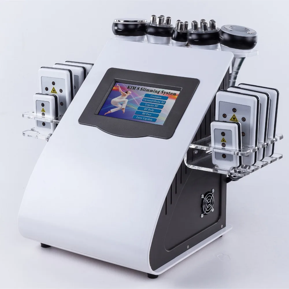 

Newest Products 2022 6 in 1 multifunctional 40k or 80k Vacuum Cavitation System rf lipo laser weight loss machine