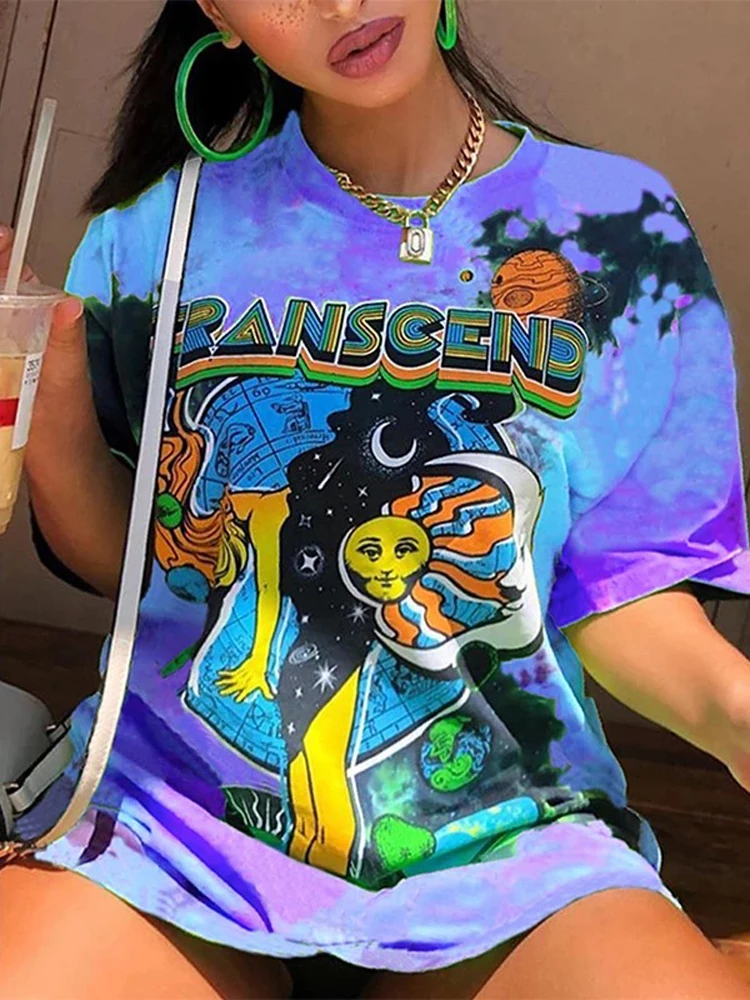

YICIYA GIRL T SHIRT Tie-dye Print T-shirt SHORT SLEEV TEE SUMMER 2022 Crop Top Female WOMAN TSHIRT Hip Hop Unisex Shirts Y2k Met