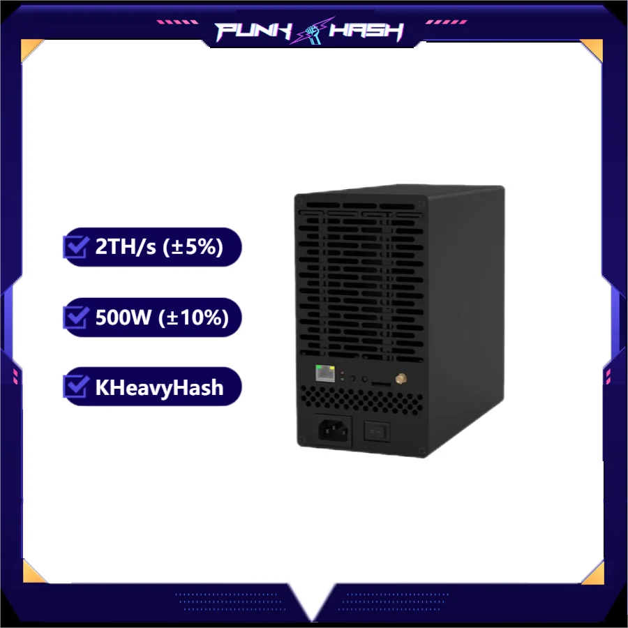 Майнер Kaspa Miner 2Th/s 500 Вт с кабелем питания