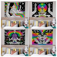 mental illness psychedelic hanging bohemian tapestry japanese wall tapestry anime home decor