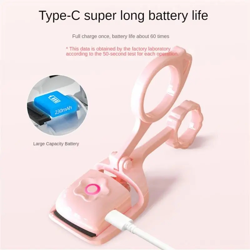 

2023 New Electric Eyelash Curler Clip Type Curling Electric Eyelash Curler Two-gear Temperature Control Makeup Accessories