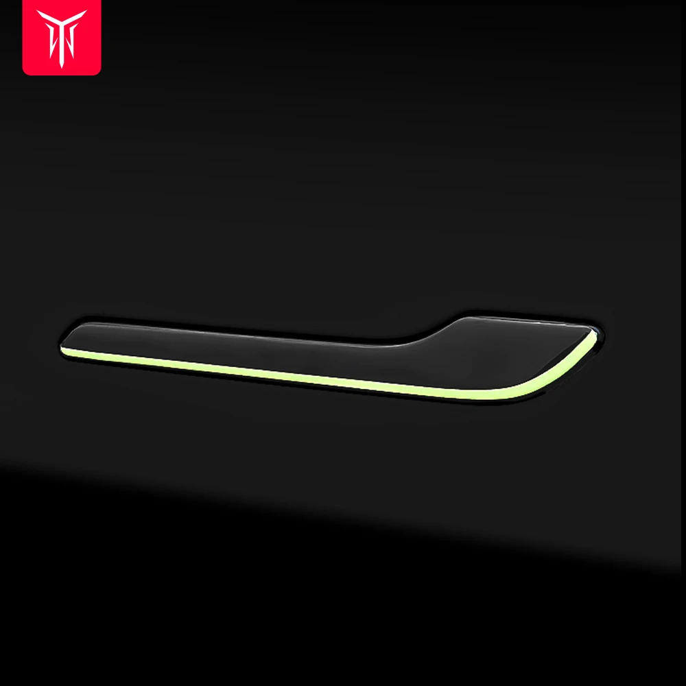 

YZ For Tesla Model 3 Model Y Door Handle Cover Protector Sticker for Tesla Model3 2022 Luminous Handle Kit ModelY Accessories
