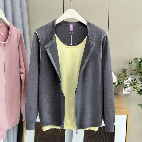 Женские вязаные джемперы XXL Patchwork