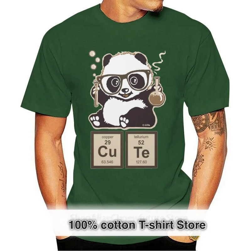 

Мужская хлопковая футболка в стиле «Химия панды»