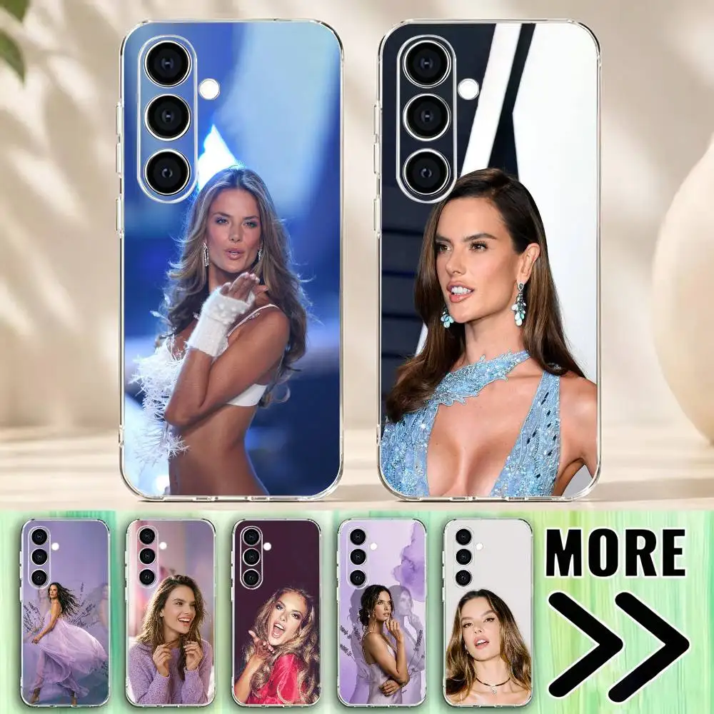 Фото Чехол для телефона supermode AA A-Alessandra Ambrosio, прозрачный мягкий силиконовый чехол для Samsung A73, A72, A71, A70, A53, A52, A51 №1