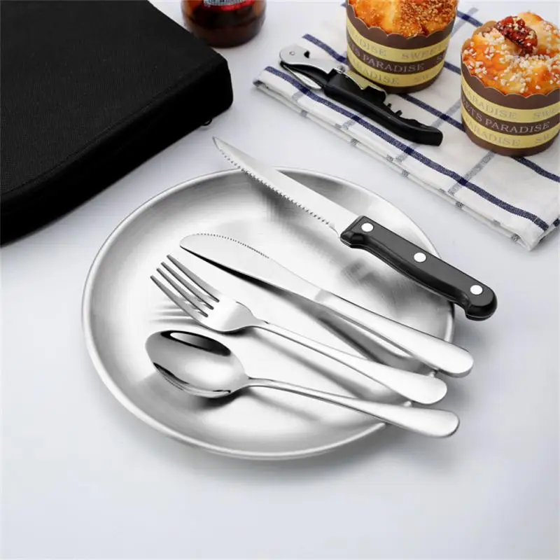 

11PCS Portable Mini Tableware Set Outdoor Tool Stainless Steel Cutlery Set With Spoon Fork Knives For Camping Picnic Wholesale