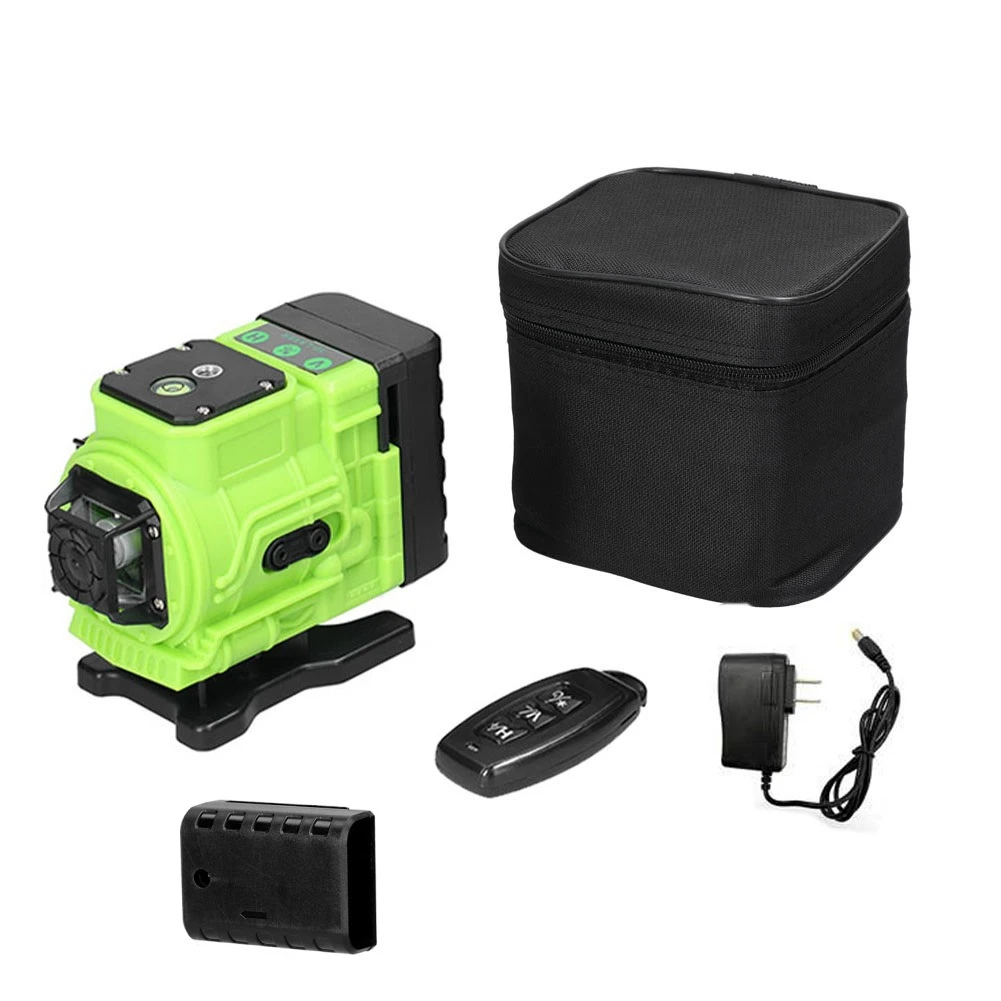 

3D 12 Lines Laser-Level 360 Self-Leveling Function Leveling Tool Omnidirectional Ground Wall Sticker US Plug