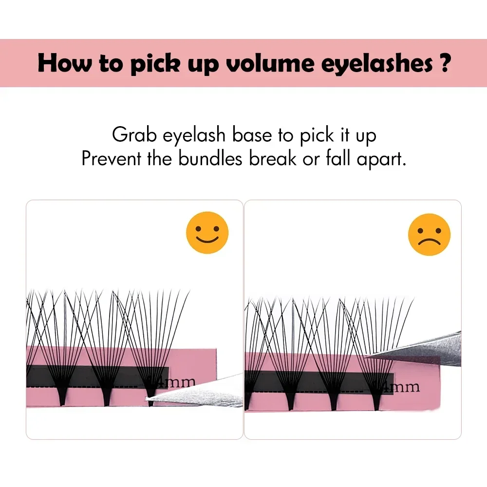 Bella moça10 шт./лот 6D/8D/10D/12D/14D/16D/20D готовые объемные веерные ресницы MIX 8-14 мм