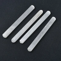 1 piece natural white selenium polishing rod mineral reiki stone healing health meditation crystal home decor lucky stones gifts