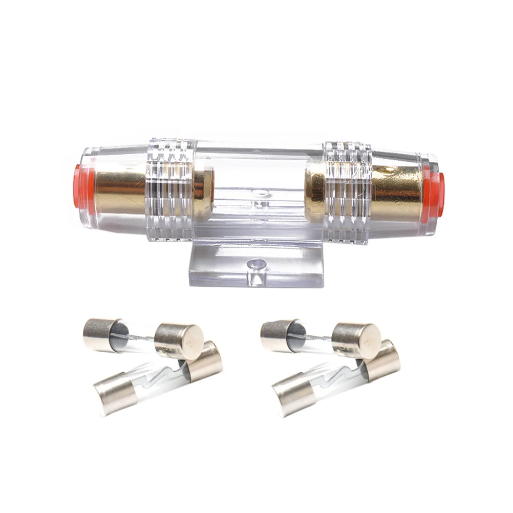 

Car Audio Refit AGU Fuse Holder 4/8 Gauge Wire With 4pcs 30 AMP Fuse