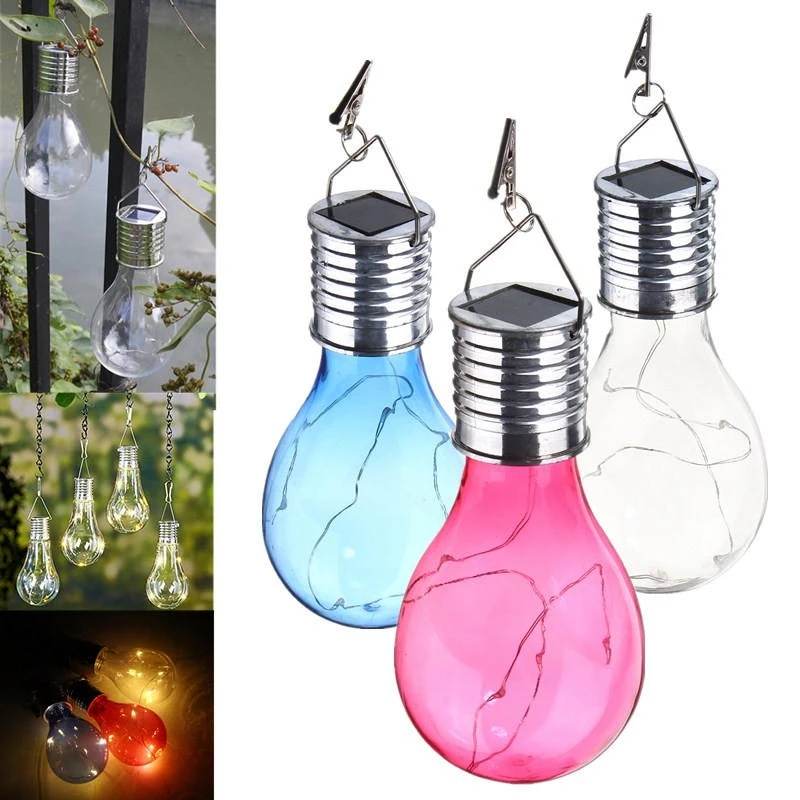 

Led Solar Camping Hanging bulbs Outdoor Waterproof LED Solar Lights Bulb for Garden Yard tree Decoration