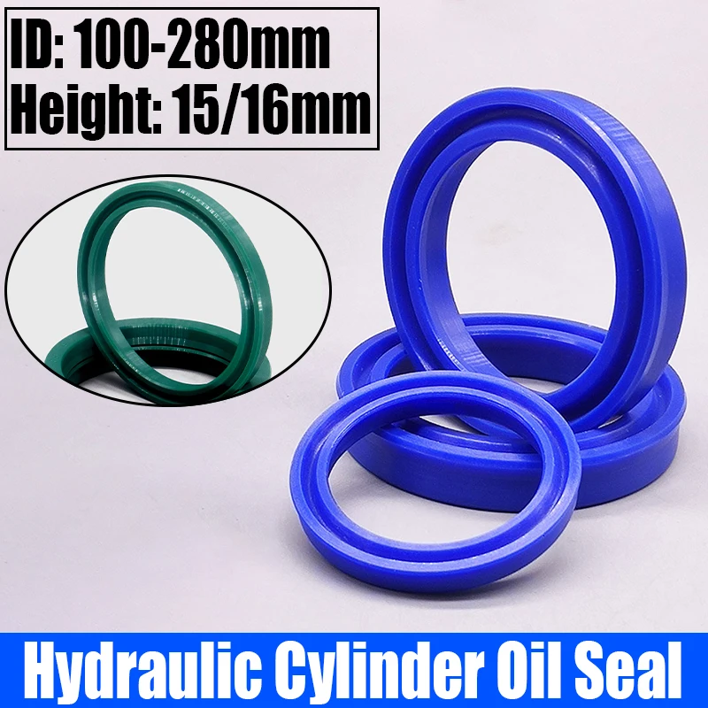 

1PCS Polyurethane Hydraulic Cylinder Oil Seal UN/UNS/UHS/U/Y Type Shaft Hole General Sealing Ring Gasket ID 100-280 Height 15/16