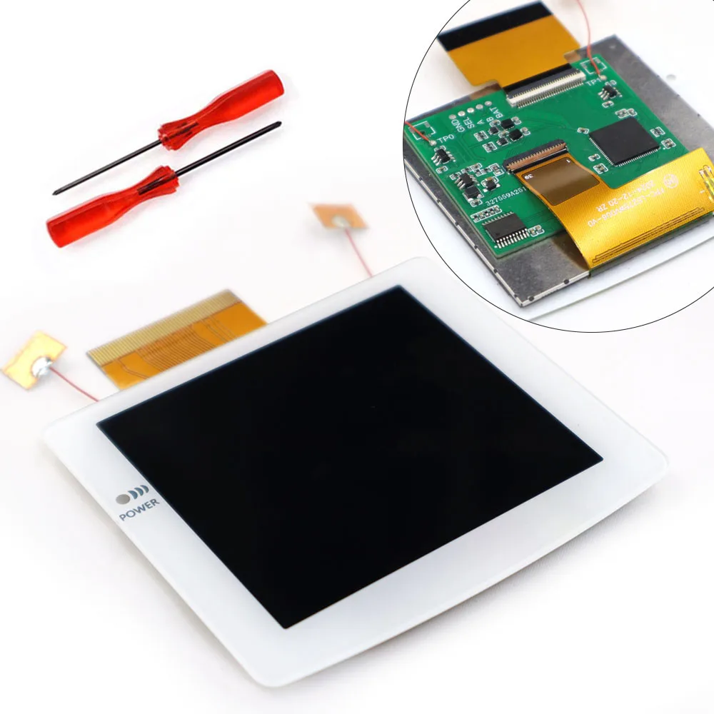 2,8-дюймовый ламинированный IPS LCD-экран с подсветкой и функцией FRM для Gameboy Color GBC с корпусом, без пайки (art.: 3920dbd4d15b4) - 3920dbd4d15b4