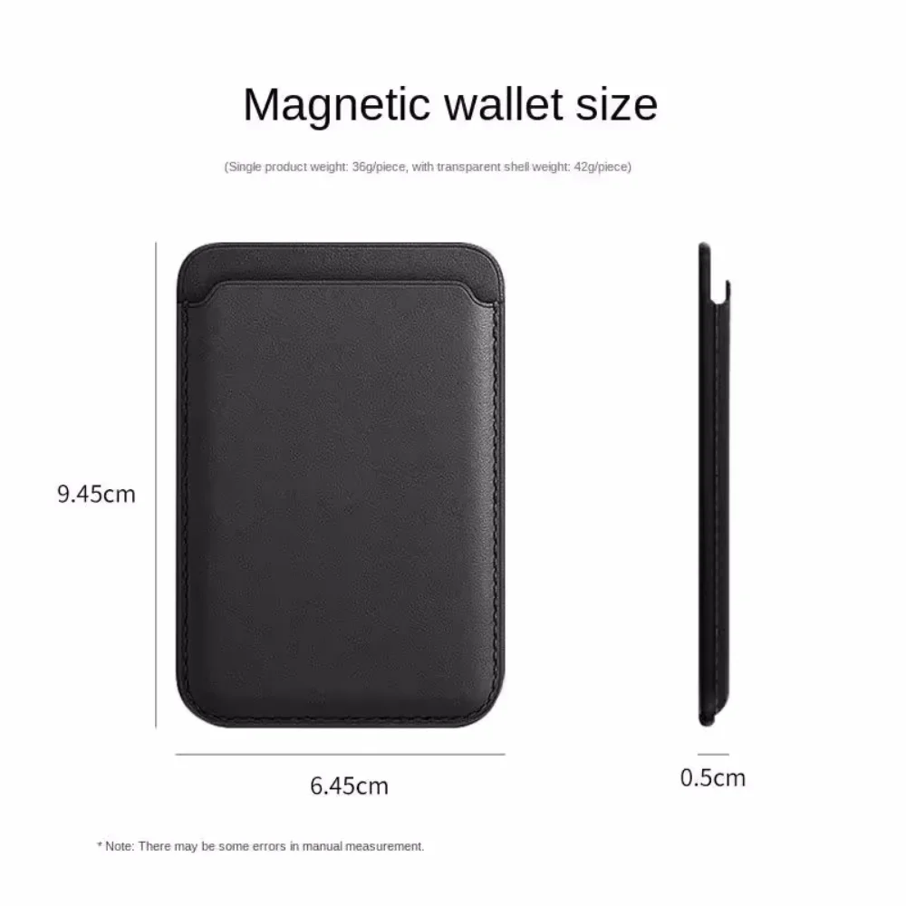 Магнитный кожаный кошелек-держатель для карт Macsafe, подставка для телефона Magsafe IPhone 16, 15, 14 Pro Max, безопасный кронштейн для телефона Mac (art.: 3920cf6aa2ff9) - 3920cf6aa2ff9