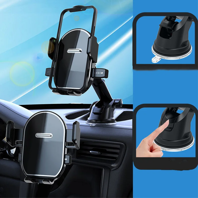 

Car Mobile Phone Navigation Bracket 2022 New Rearview Mirror Air Outlet Suction Cup Type 360° Universal Bracket for The Car