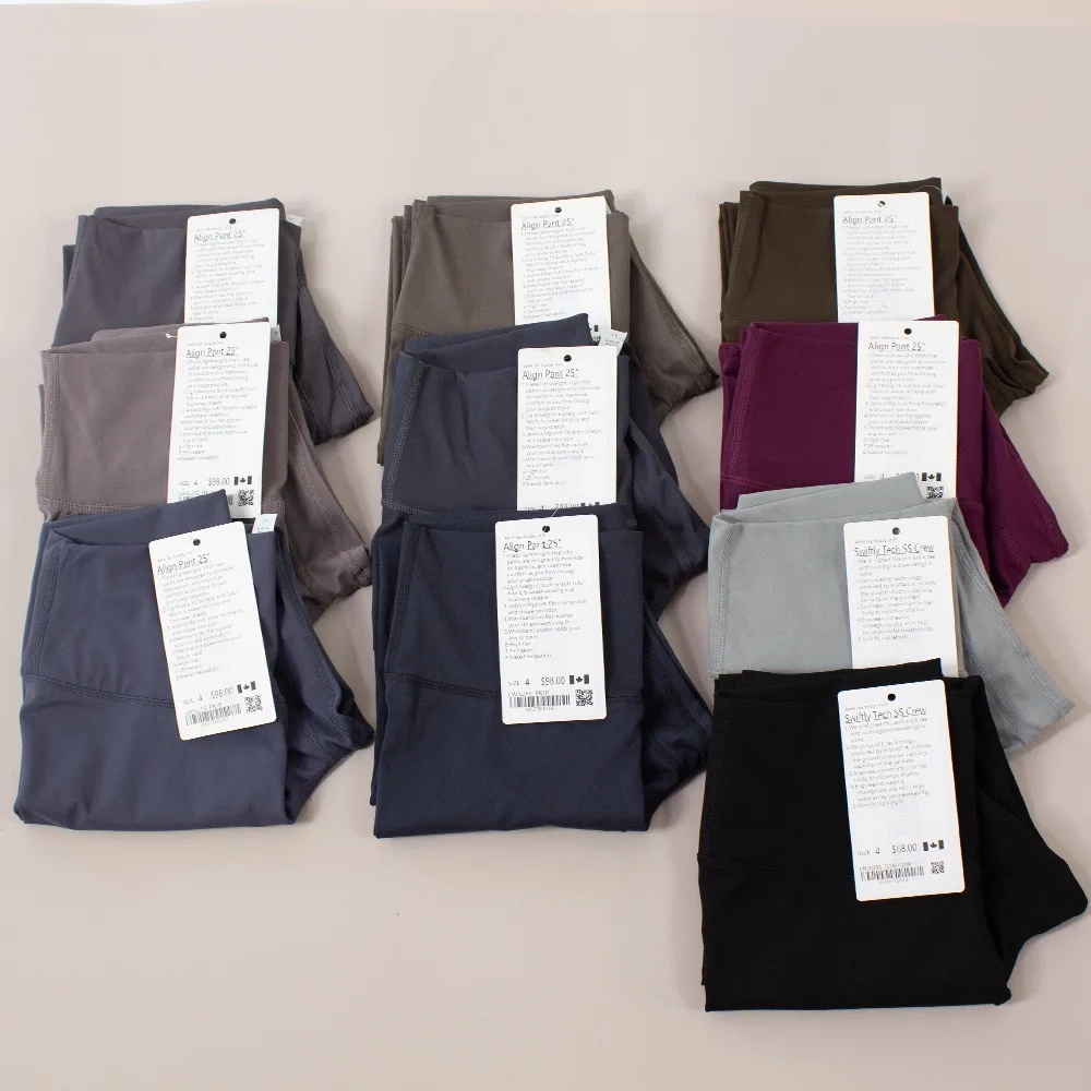 Luluwomen Yoga Sport Leggings Women Elastic Yoga Leggings High Waisted Tummy Control Leggings Sport Women Fitness Elastic Tights