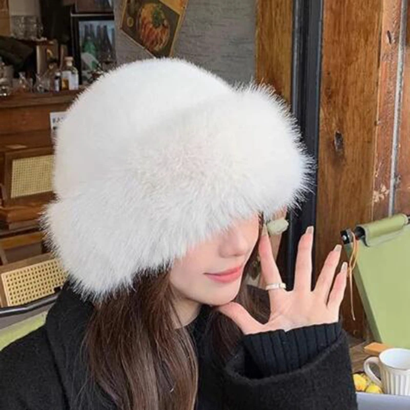 Осень и зима 2024 новая женская модная меховая шапка меховые шапки монгольская без