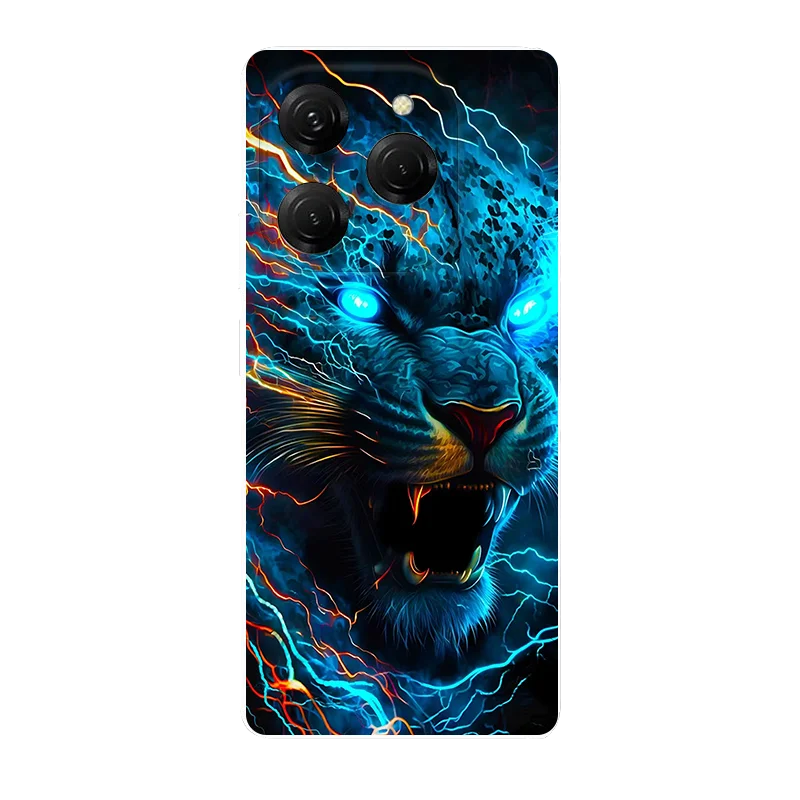 Чехол для Tecno Spark 20 Pro KJ6 Забавный Симпатичный Силиконовый мягкий Задние чехлы