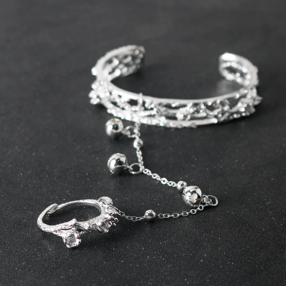 TGCF аниме косплей браслет-кольцо с Jinglei Bell регулируемые металлические украшения