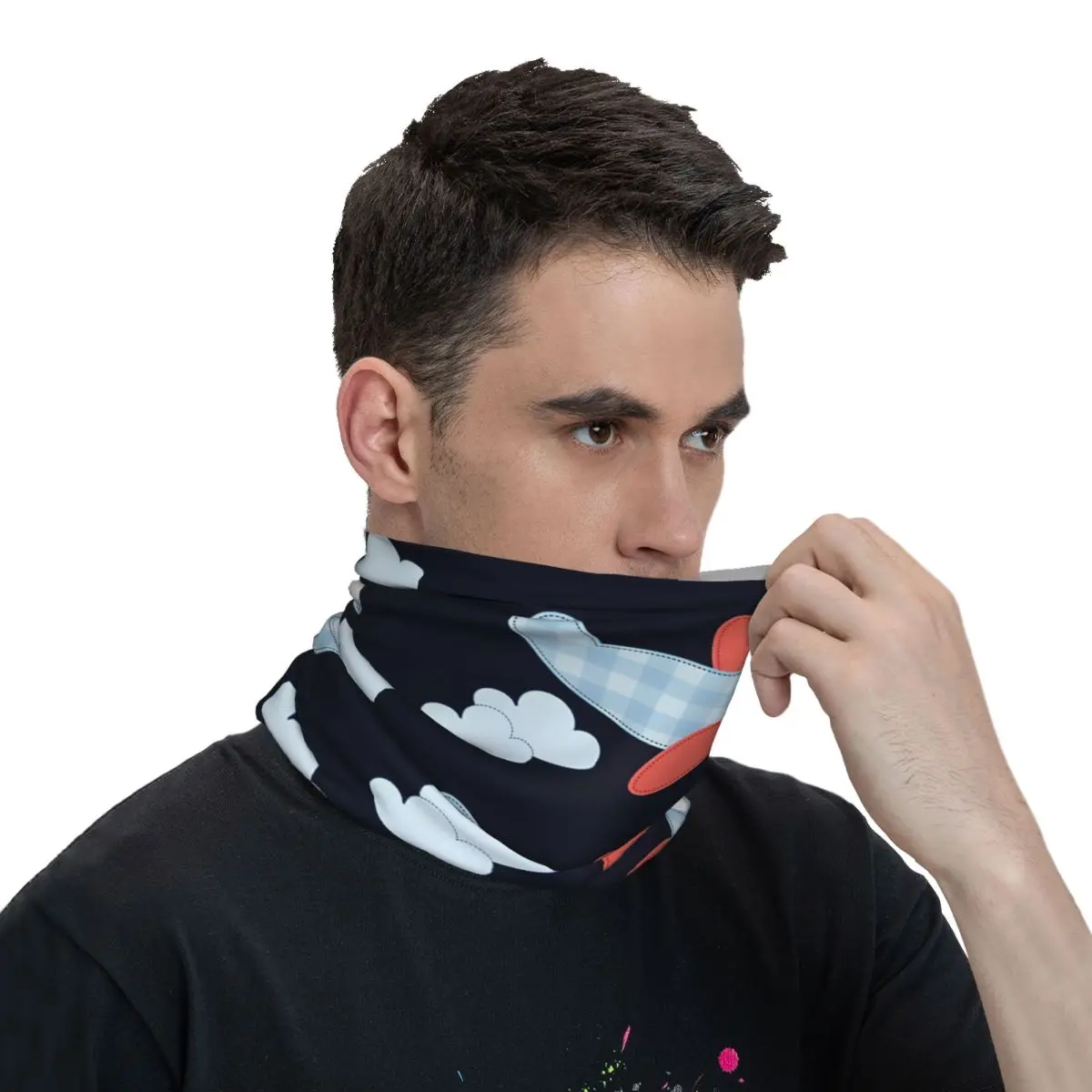 Детский шарф-платок из полиэстера