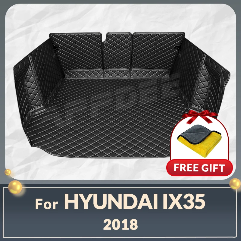 

Автомобильный коврик для багажника с полным покрытием для Hyundai ix35 2018, кожаный чехол для багажника автомобиля, коврик, подкладка для груза, защитные аксессуары для интерьера