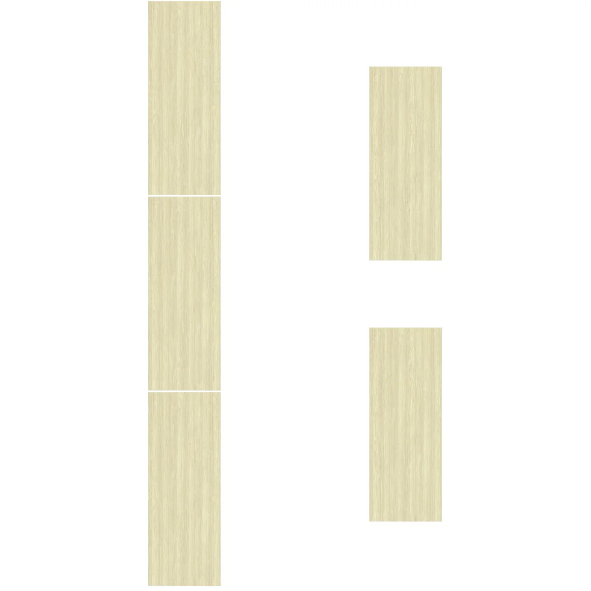 

5pcs Wood Grain Floor Sticker Removable Peel and Stick Floor Planks PVC Floor Tile Sticker