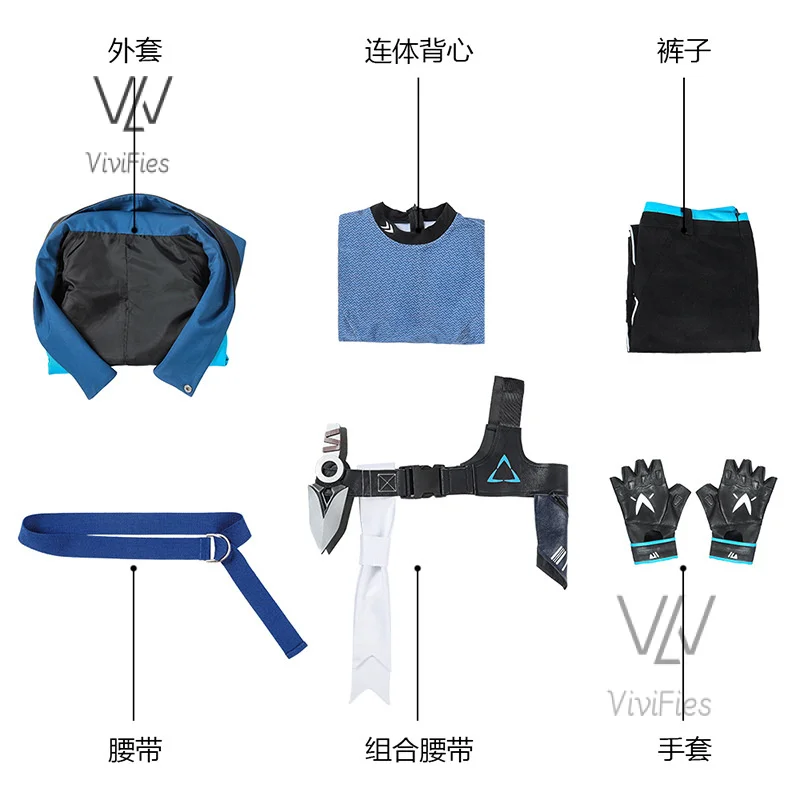 Jett косплей игра Valorant Cosplay【 XS-3XL 】 DokiDoki-R Женский костюм VALORANT размера плюс