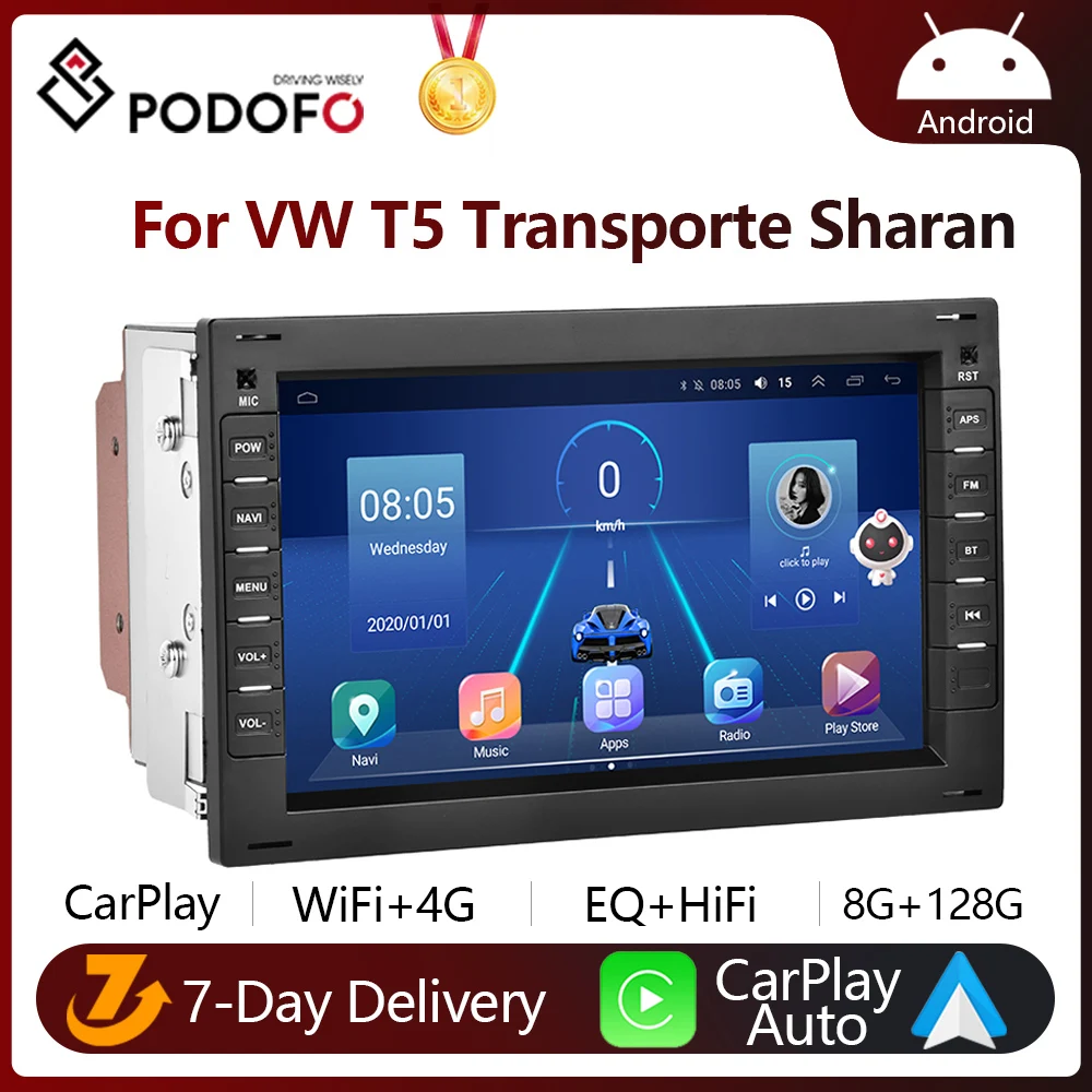Автомобильный радиоприемник для VW T5 Multivan Transporte BORA Android радио с экраном PASSAT POLO
