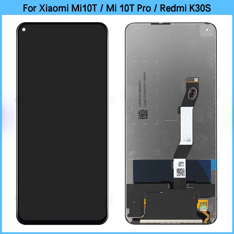 

ЖК-дисплей 6,67 ''для Xiaomi Mi10T / Mi 10T Pro 5G, сенсорный экран с дигитайзером в сборе для Redmi K30S, сменная ЖК-панель