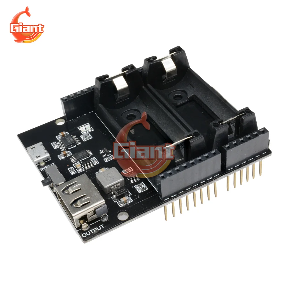 Двойное зарядное устройство для литиевой батареи 16340 защитный модуль ESP8266 ESP32
