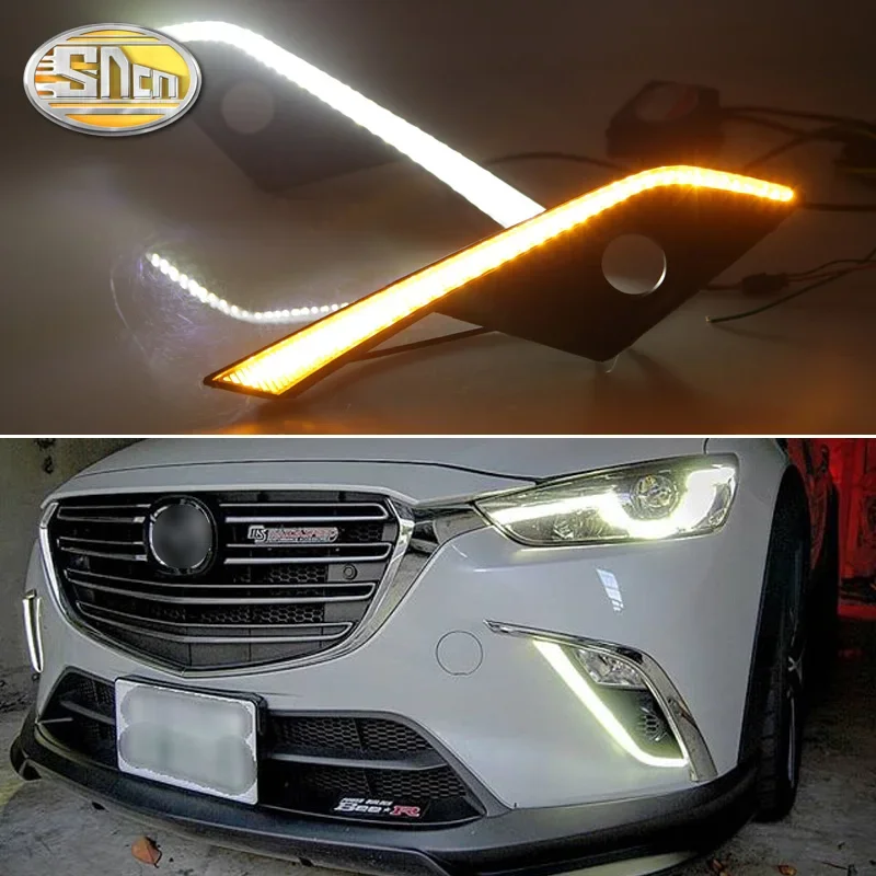 

Для Mazda CX-3 CX3 2015 2016 2017 2018 2019 желтый сигнал поворота реле 12V Водонепроницаемый Автомобильный светодиодный DRL Дневной светильник