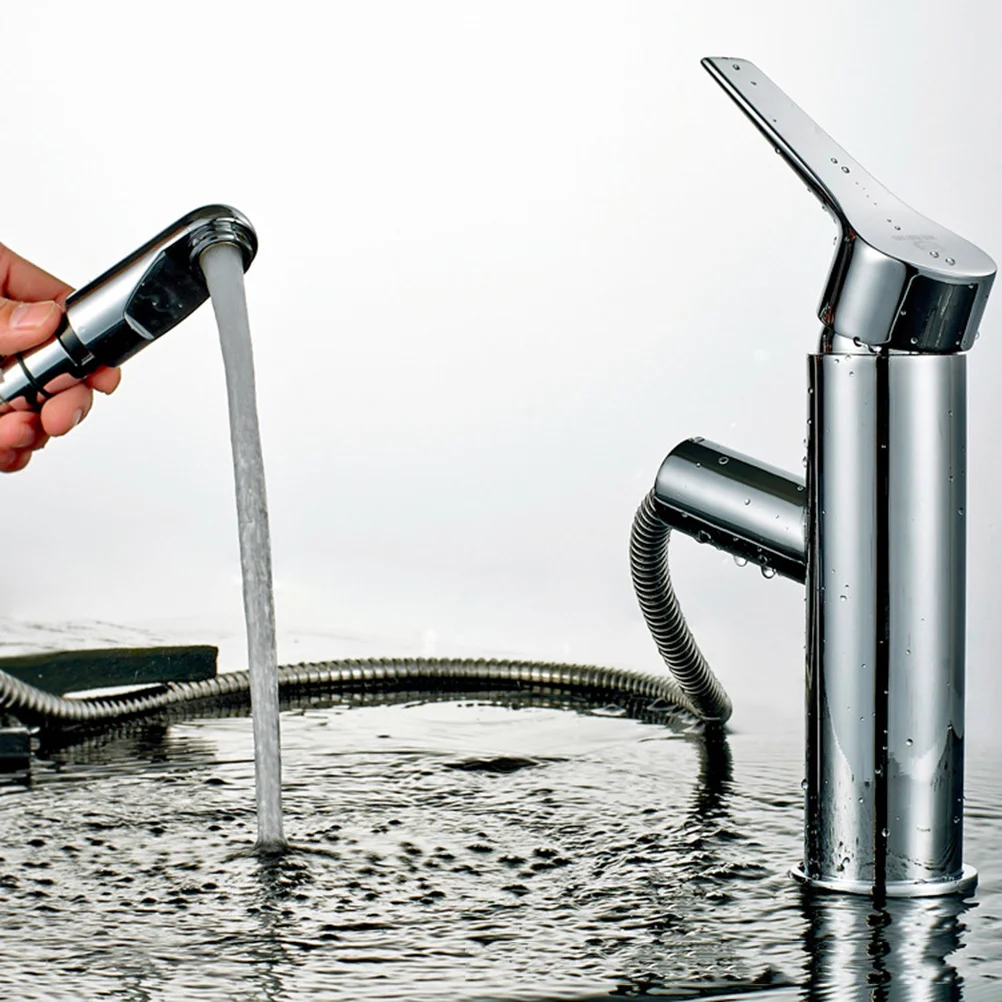 

Single Lever Sink Single Handle Pull-Out Sprayer for Kitchen Bathroom