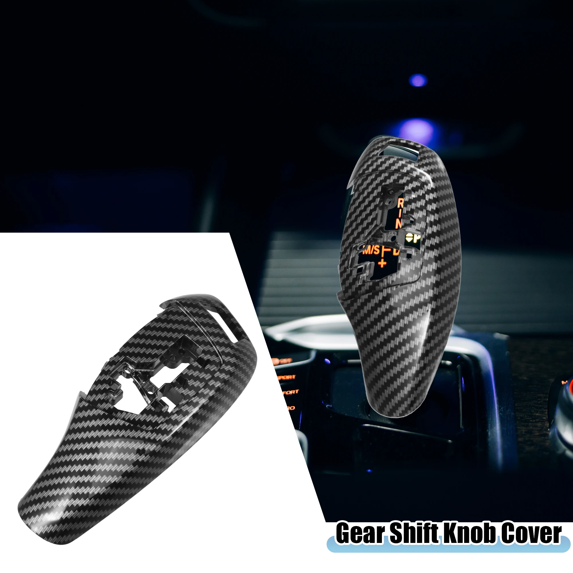 

Uxcell Car Gear Shift Lever Cover Trim for BMW 1 2 3 4 5 6 7 Series X3 X4 2009-2019 Interior Decorative Accessories