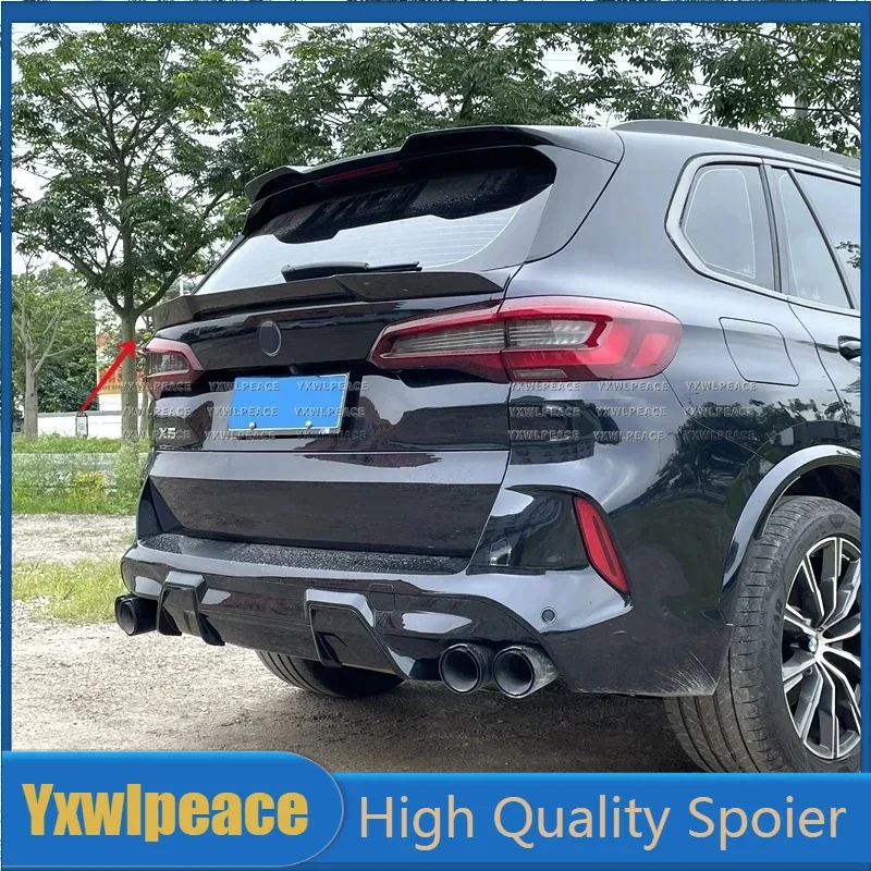 Для BMW G05 F95 X5M 2019 -2023 натуральное углеродное волокно/кузнечный Карбон заднее крыло