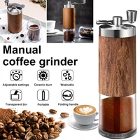 portable manual coffee grinder stainless steel hand grinder mill adjustable ceramic burr hand coffee grinder kitchen tools