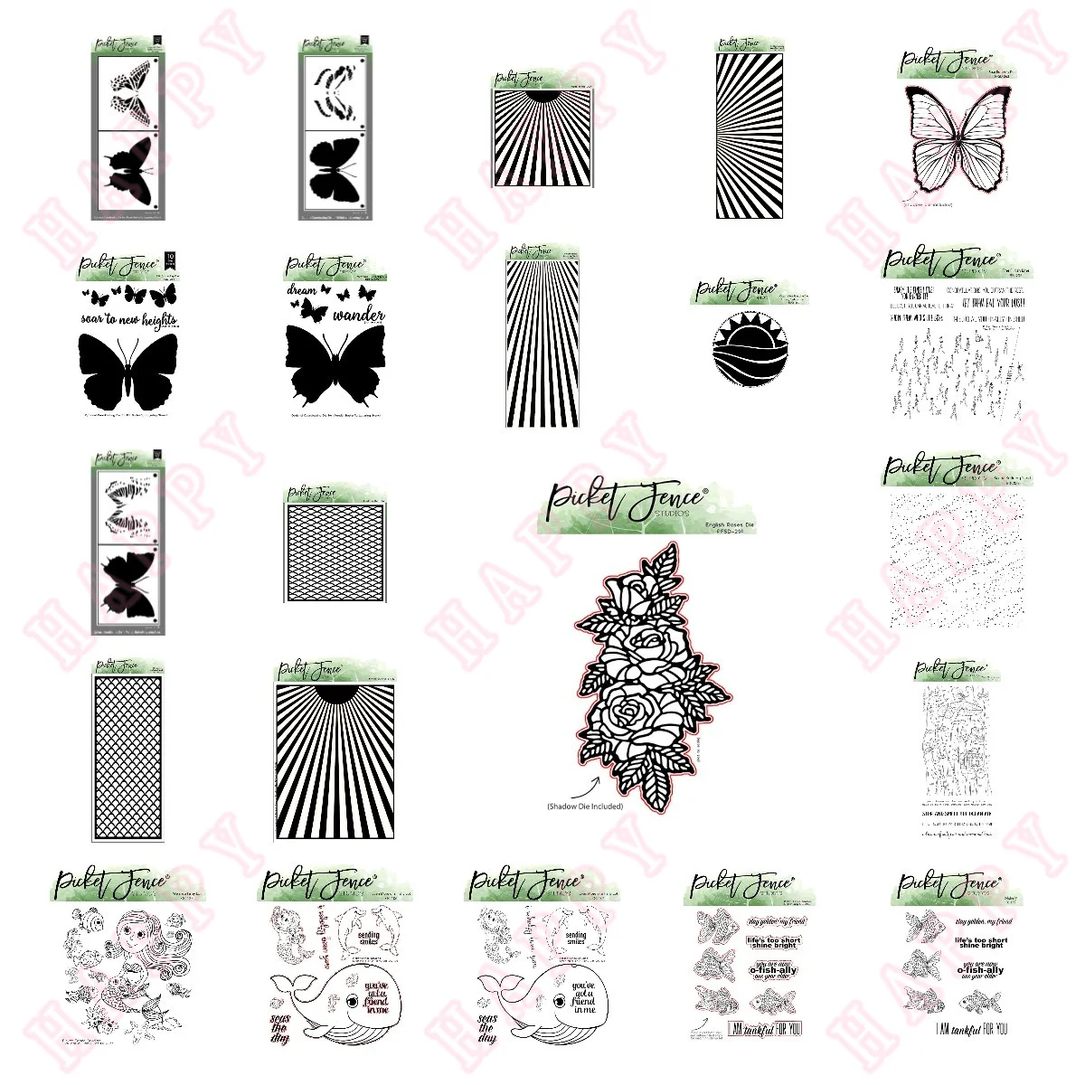 Купи Metal Cutting Dies Stamps Stencils Butterfly Mermaid Bar Pattern For DIY Scrapbooking Paper Craft Handmade Album Card Template за 109 рублей в магазине AliExpress