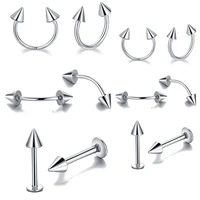 2022new type stainless steel the nasal circle curved nail c pungent nose rings piercing personality punk mixed suit to wear nail