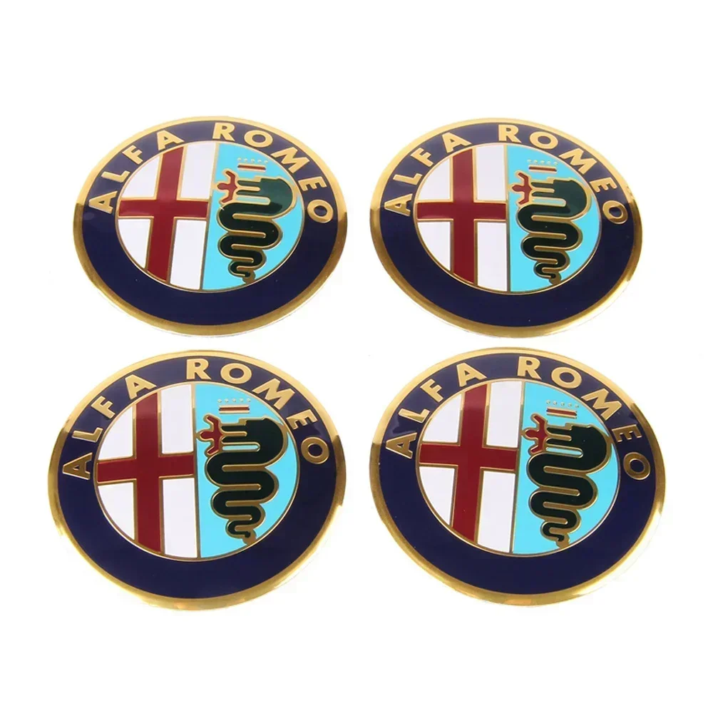 

56 мм автомобильный Стайлинг, наклейка на ступицу колеса, значок обода колеса для Alfa Romeo Mito Giulia Giulietta 147 155 156 159 Stelvio 4C, аксессуары