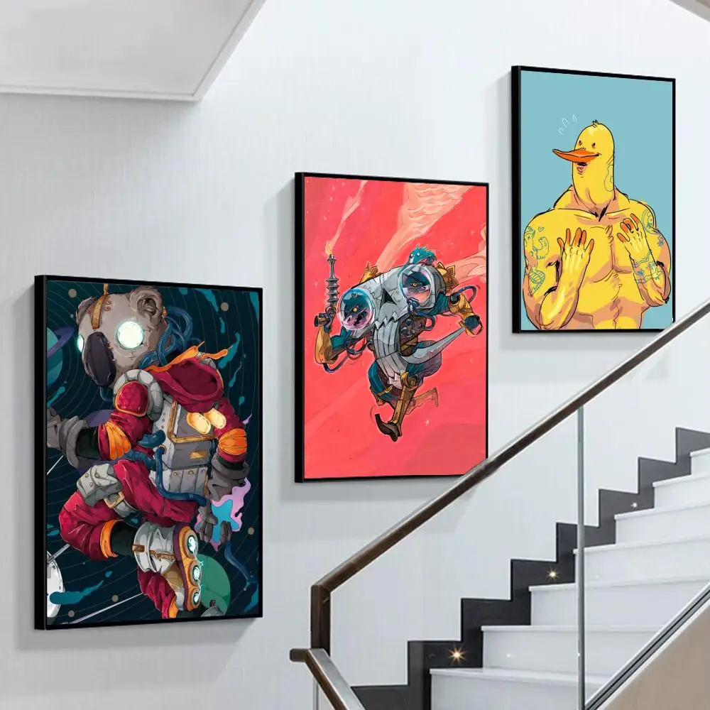 

Mysterious animals Poster Self-adhesive Art Poster Retro Kraft Paper Sticker DIY Room Bar Cafe Vintage Decorative Painting