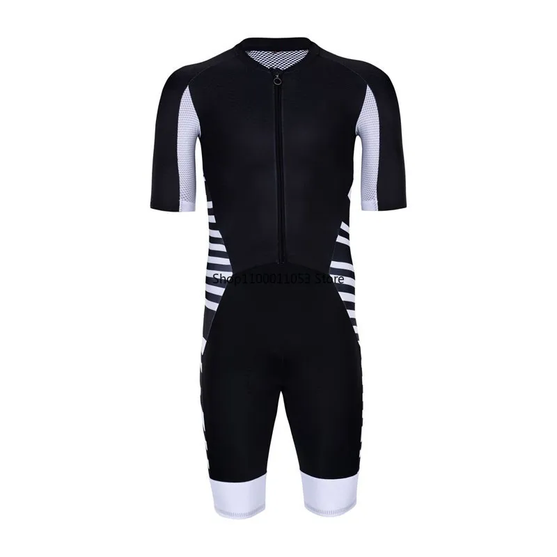 

Anti-UV Triathlon Printing Cycling Jerseys Suit Professional Short Sleeves New Cycling Clothing Bib Shorts With Silicone Pad