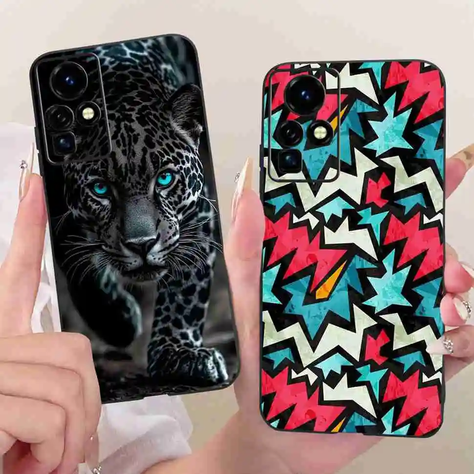 Фото Чехол для Infinix Zero X 2021 6,67 дюйма, модный чехол с рисунком, мягкий чехол из ТПУ, черный чехол для Infinix Zero X Pro X6810 X6811 X6811B, чехлы для телефонов №5